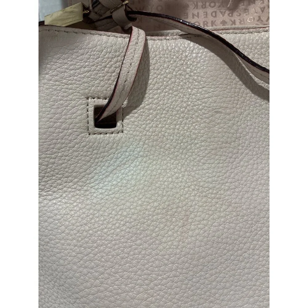 Kate Spade Pebble Leather Drawstring Flap Backpack Leather
